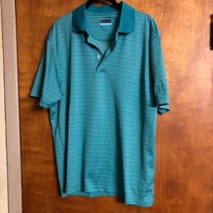 PGA Tour Men's Golf Polo Shirt Green Short Sleeve Size XL